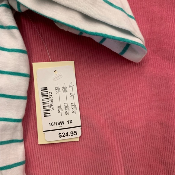 Cjbanks plus size, short sleeve, crew neck 2 pc. Package tops - Picture 5 of 12